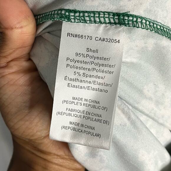 Hutch Anthropologie Wide Leg White and Green Floral Pull On Pants - Picture 4 of 16